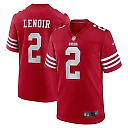 Zennovawear Men's San Francisco 49ers Deommodore Lenoir Scarlet Game Jersey