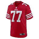 Zennovawear Men's San Francisco 49ers Dominick Puni Scarlet Team Game Jersey