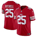 Zennovawear Men's San Francisco 49ers Elijah Mitchell Scarlet Vapor F.U.S.E. Limited Jersey