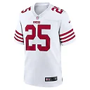 Zennovawear Men's San Francisco 49ers Elijah Mitchell White Player Game Jersey