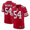 Zennovawear Men's San Francisco 49ers Fred Warner Scarlet Player Game Jersey
