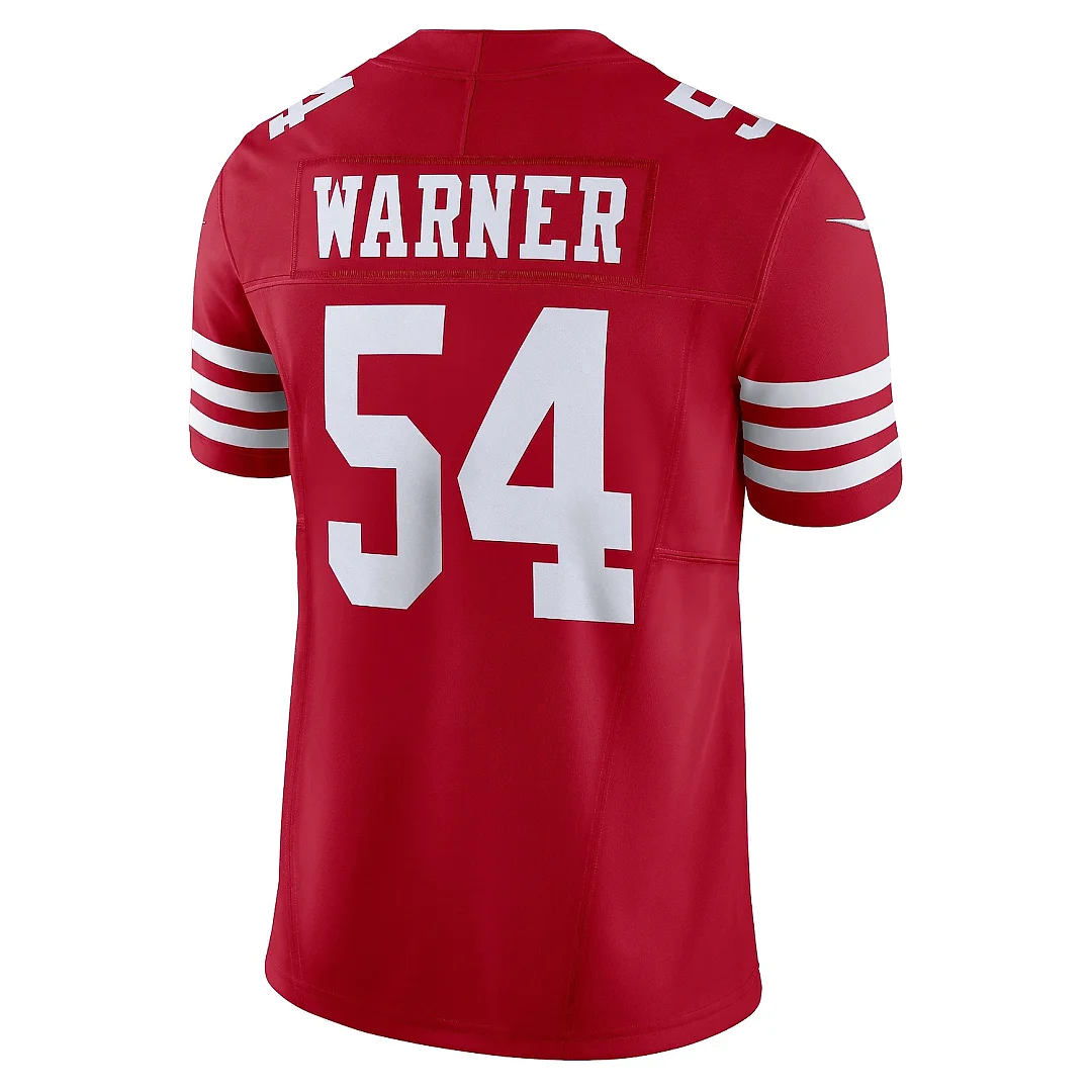 Zennovawear Men's San Francisco 49ers Fred Warner Scarlet Vapor F.U.S.E. Limited Jersey