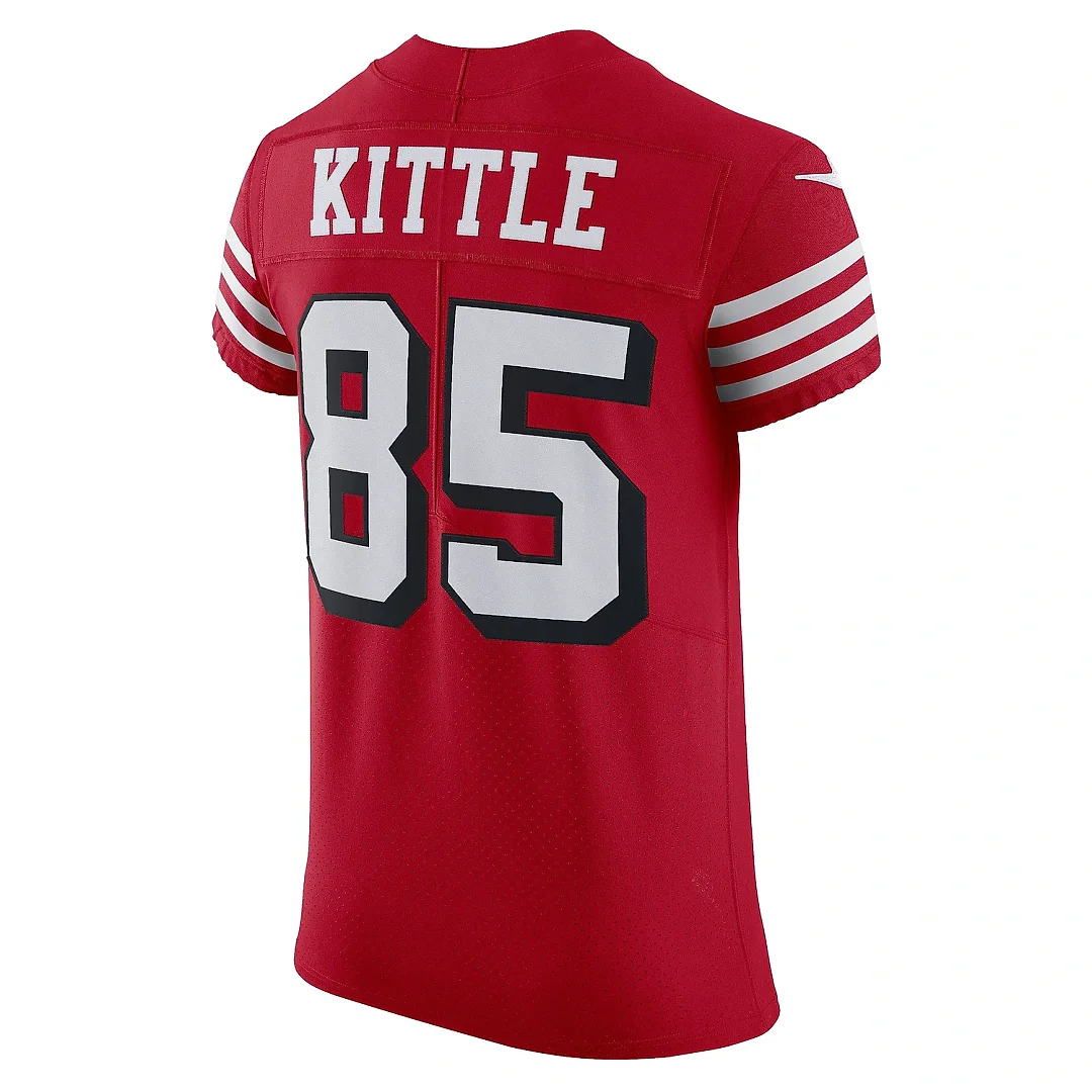 Zennovawear Men's San Francisco 49ers George Kittle Scarlet Alternate Vapor Elite Jersey