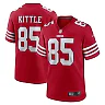 Zennovawear Men's San Francisco 49ers George Kittle Scarlet Team Game Jersey