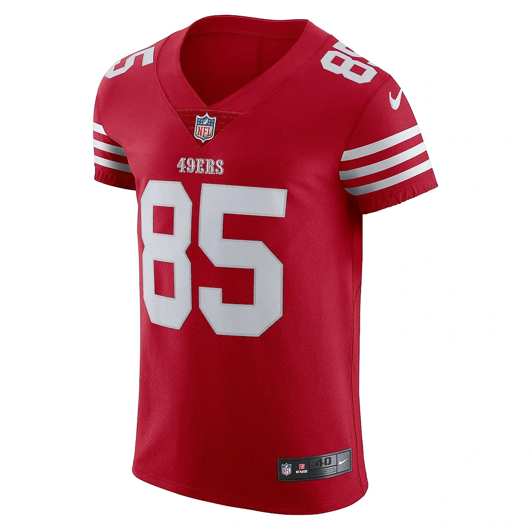 Zennovawear Men's San Francisco 49ers George Kittle Scarlet Vapor Elite Jersey