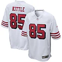 Zennovawear Men's San Francisco 49ers George Kittle White Alternate Game Jersey