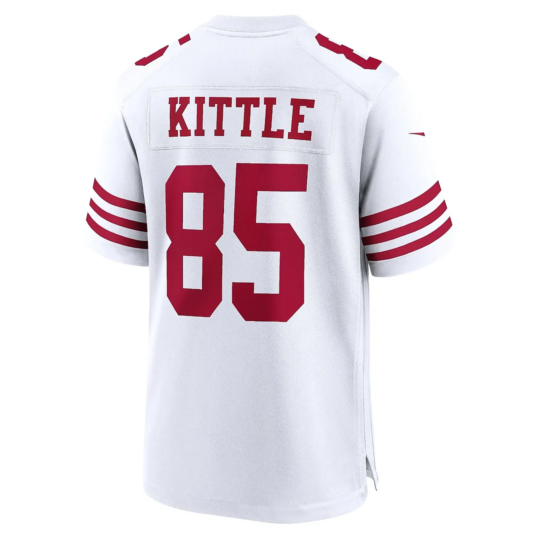 Zennovawear Men's San Francisco 49ers George Kittle White Team Game Jersey