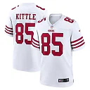 Zennovawear Men's San Francisco 49ers George Kittle White Team Game Jersey