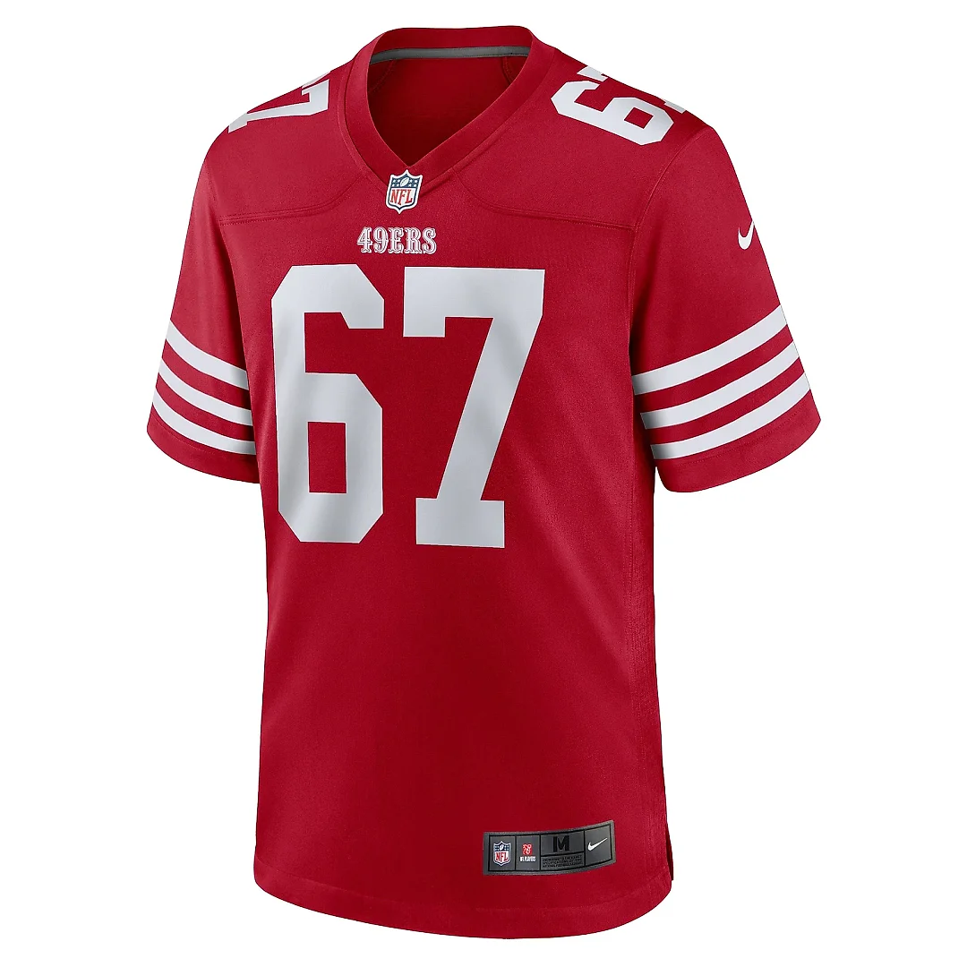 Zennovawear Men's San Francisco 49ers Isaac Alarcon Scarlet Team Game Jersey