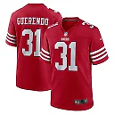 Zennovawear Men's San Francisco 49ers Isaac Guerendo Scarlet Game Jersey