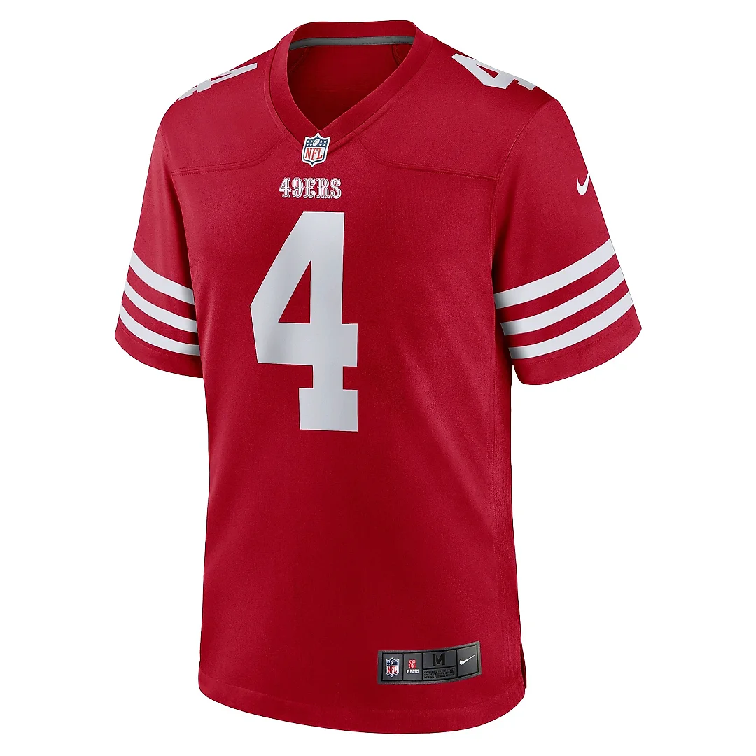 Zennovawear Men's San Francisco 49ers Jake Moody Scarlet Team Game Jersey