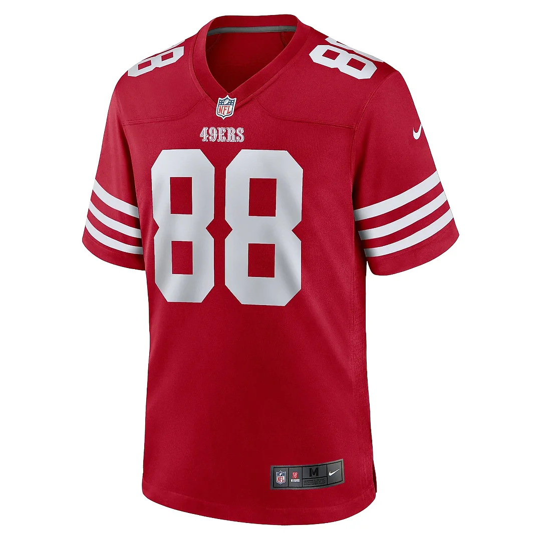 Zennovawear Men's San Francisco 49ers Jake Tonges Scarlet Team Game Jersey