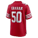 Zennovawear Men's San Francisco 49ers Jalen Graham Scarlet Team Game Jersey