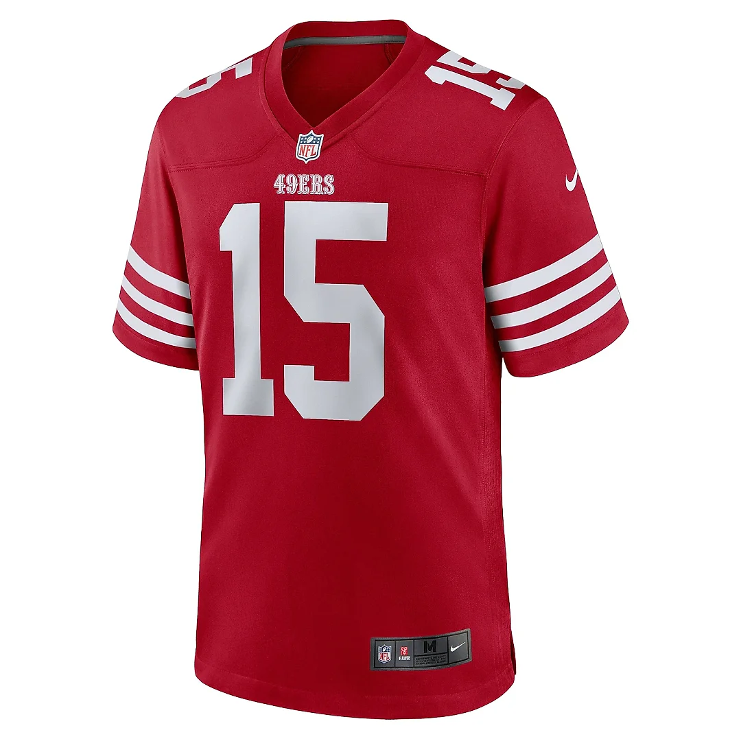 Zennovawear Men's San Francisco 49ers Jauan Jennings Scarlet Game Jersey