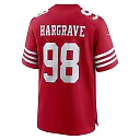 Zennovawear Men's San Francisco 49ers Javon Hargrave Scarlet Game Player Jersey