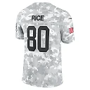 Zennovawear Men's San Francisco 49ers Jerry Rice Arctic Camo 2024 Salute to Service Retired Player Limited Jersey