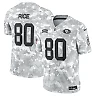 Zennovawear Men's San Francisco 49ers Jerry Rice Arctic Camo 2024 Salute to Service Retired Player Limited Jersey