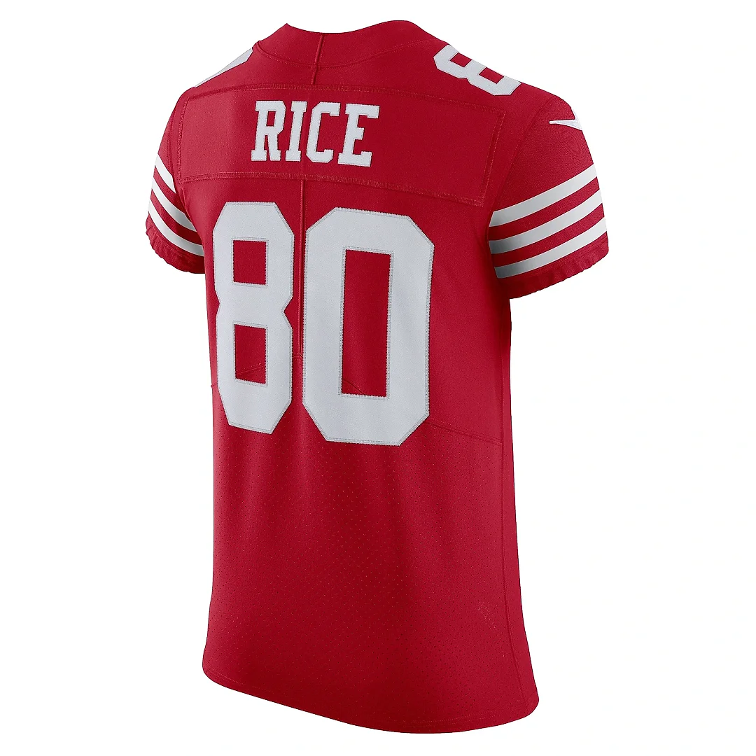 Zennovawear Men's San Francisco 49ers Jerry Rice Scarlet Vapor Elite Retired Player Jersey