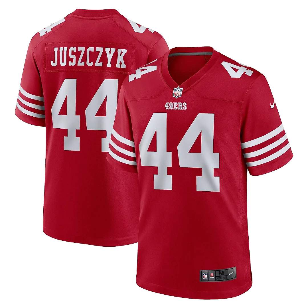 Zennovawear Men's San Francisco 49ers Kyle Juszczyk Scarlet Player Game Jersey