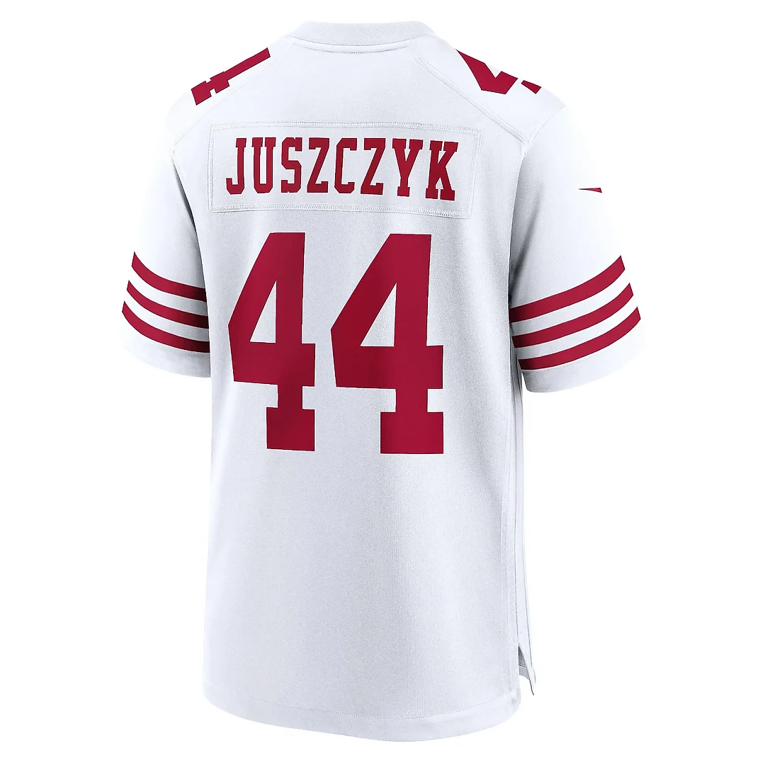 Zennovawear Men's San Francisco 49ers Kyle Juszczyk White Player Game Jersey