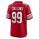 Zennovawear Men's San Francisco 49ers Maliek Collins Scarlet Game Jersey