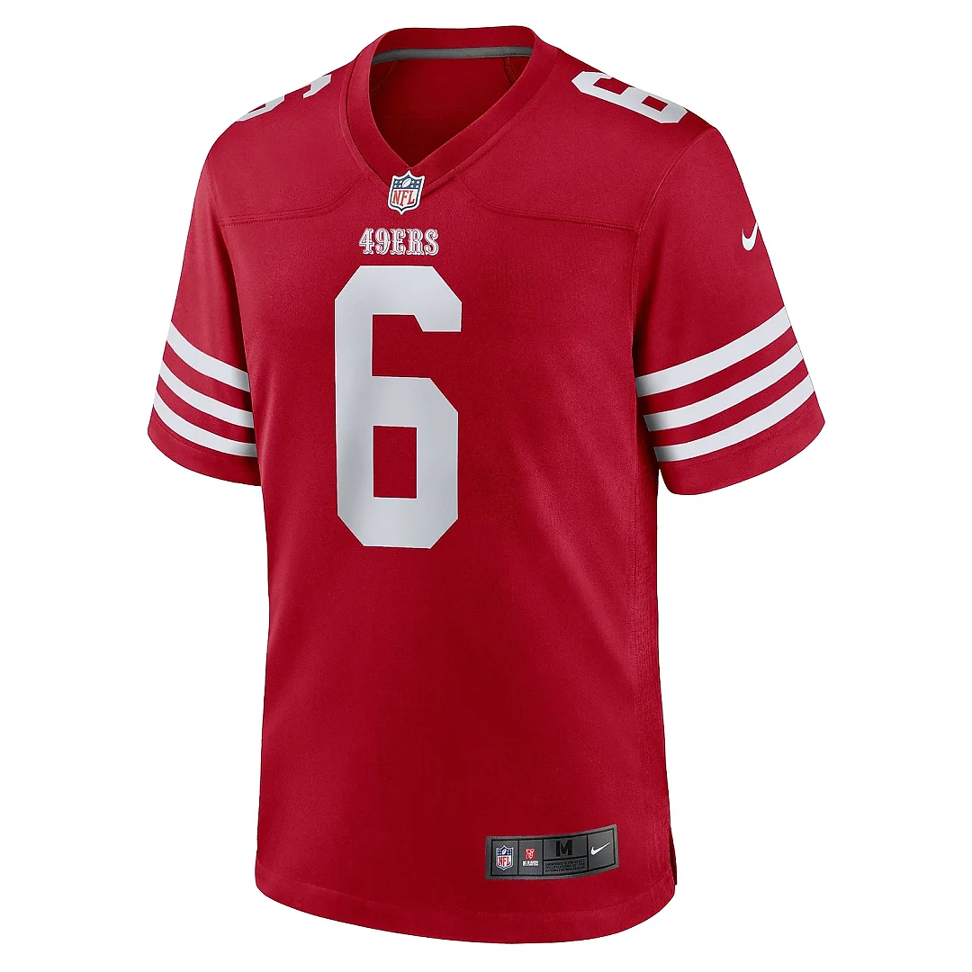 Zennovawear Men's San Francisco 49ers Malik Mustapha Scarlet Game Jersey