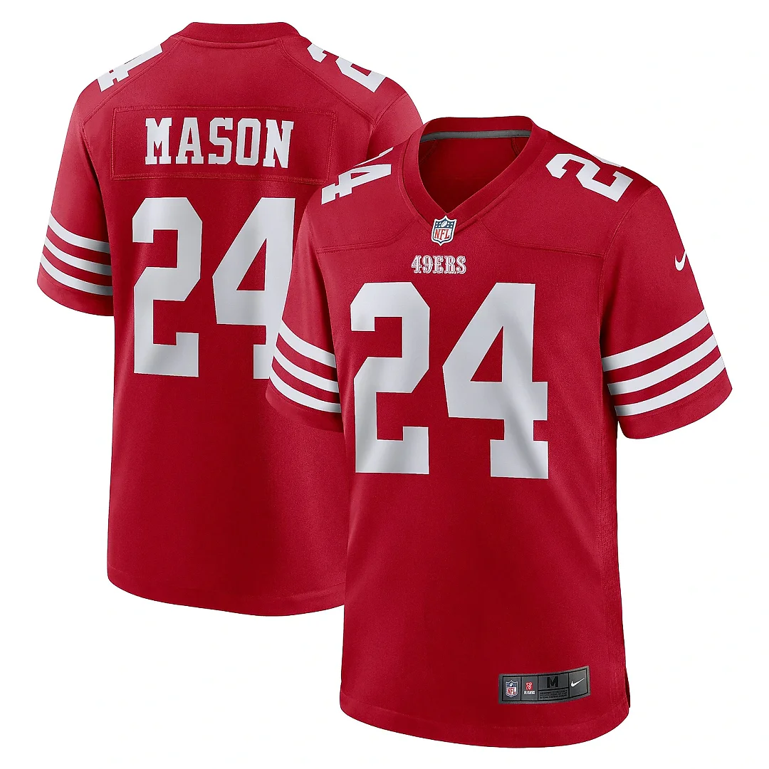 Zennovawear Men's San Francisco 49ers Mason Scarlet Game Player Jersey