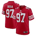 Zennovawear Men's San Francisco 49ers Nick Bosa Scarlet Team Game Jersey