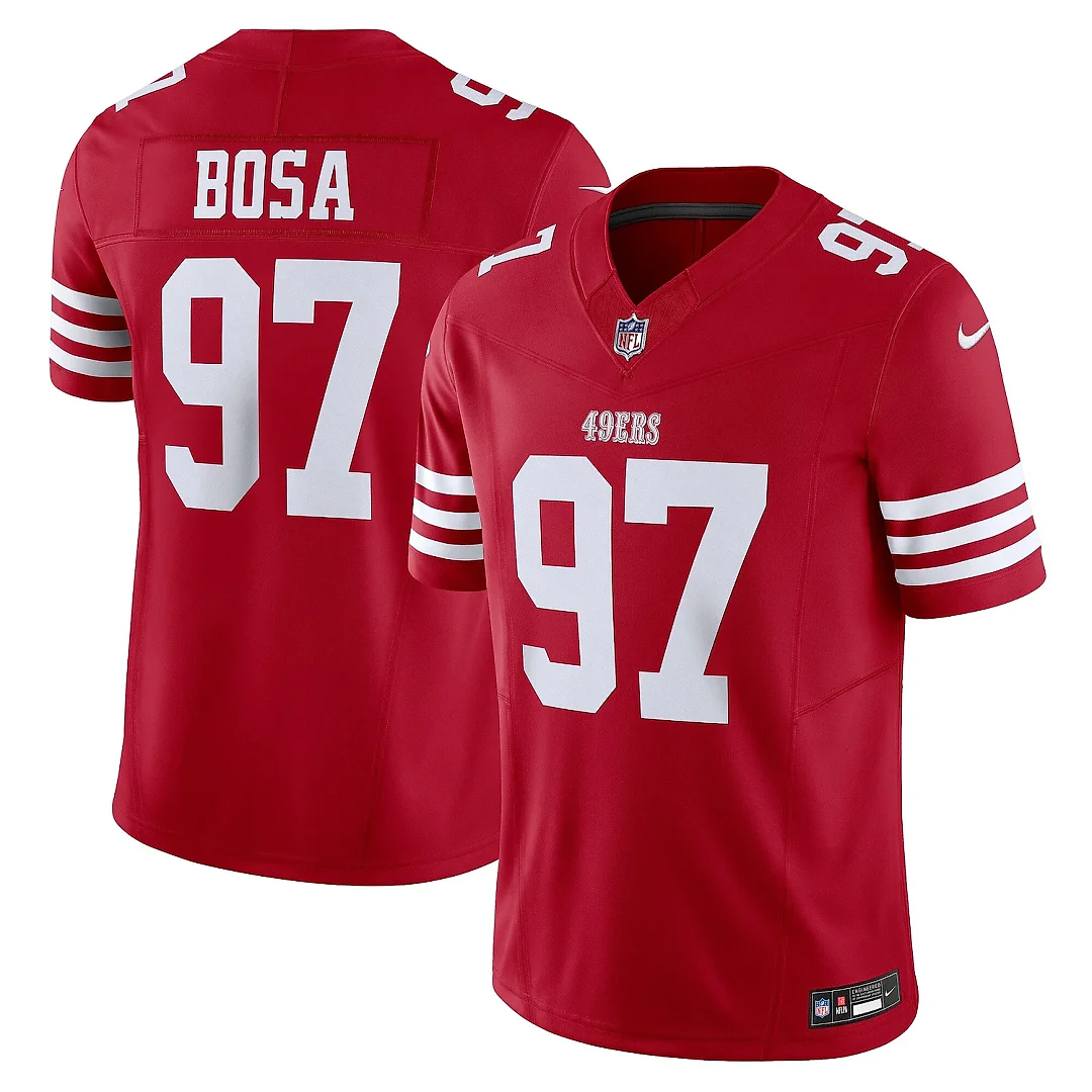 Zennovawear Men's San Francisco 49ers Nick Bosa Scarlet Vapor F.U.S.E. Limited Jersey