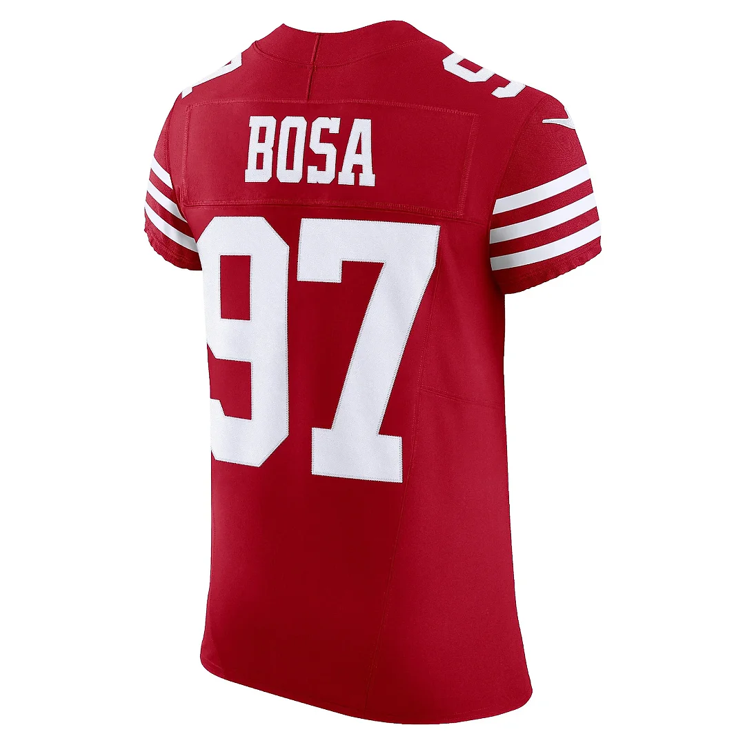 Zennovawear Men's San Francisco 49ers Nick Bosa Scarlet Vapor F.U.S.E. Elite Jersey