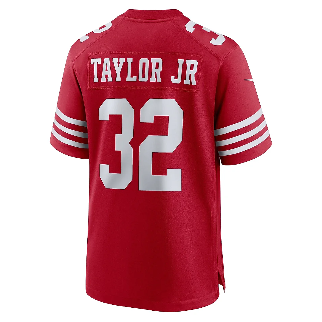 Zennovawear Men's San Francisco 49ers Patrick Taylor Jr. Scarlet Team Game Jersey