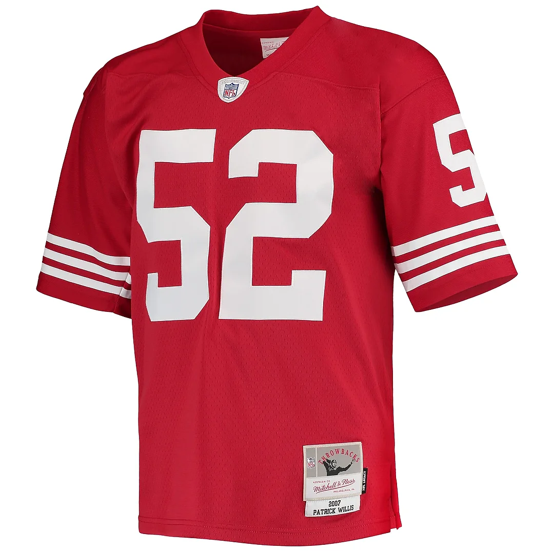 Zennovawear Men's San Francisco 49ers Patrick Willis Mitchell & Ness Scarlet Legacy Jersey