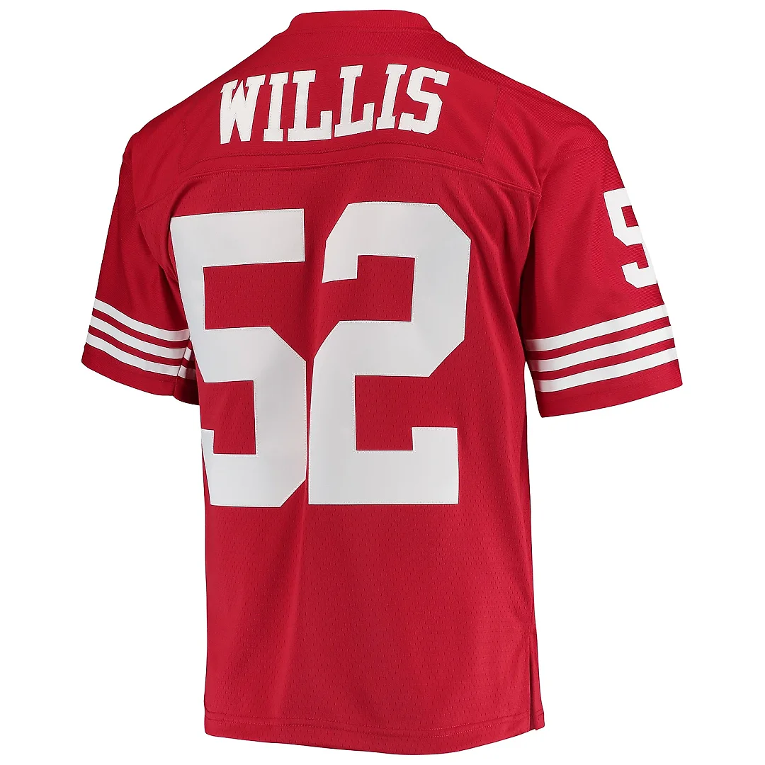Zennovawear Men's San Francisco 49ers Patrick Willis Mitchell & Ness Scarlet Legacy Jersey