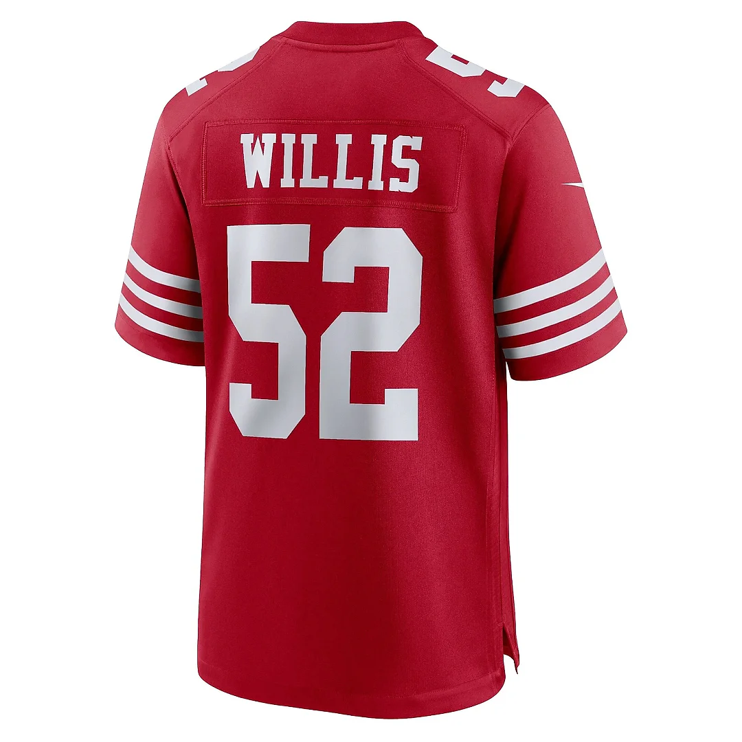 Zennovawear Men's San Francisco 49ers Patrick Willis Scarlet Retired Player Game Jersey