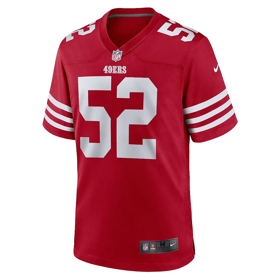 Zennovawear Men's San Francisco 49ers Patrick Willis Scarlet Retired Player Game Jersey