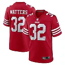 Zennovawear Men's San Francisco 49ers Ricky Watters Scarlet Retired Player Game Jersey