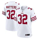 Zennovawear Men's San Francisco 49ers Ricky Watters White Retired Player Game Jersey