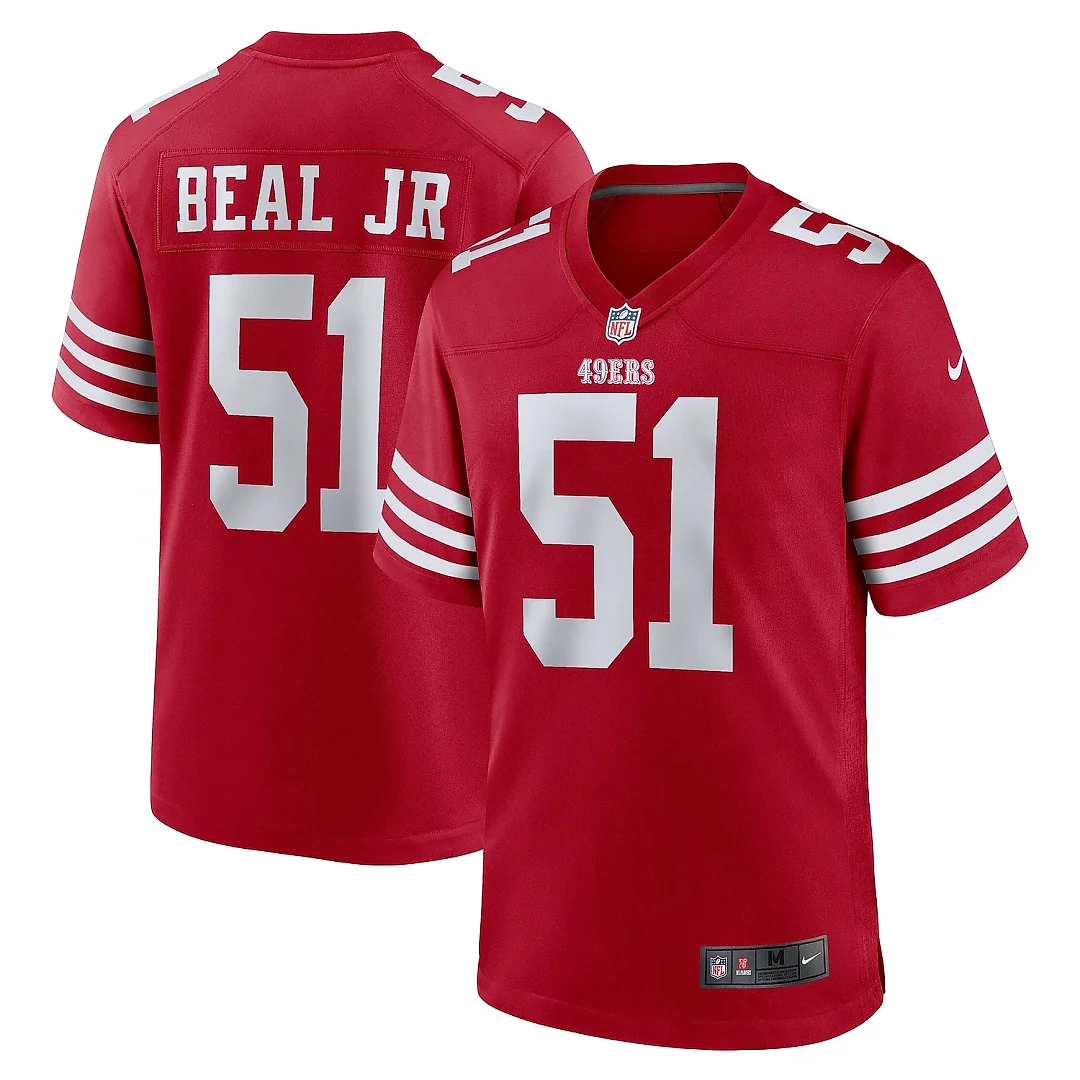 Zennovawear Men's San Francisco 49ers Robert Beal Jr Scarlet Game Jersey