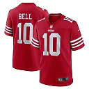 Zennovawear Men's San Francisco 49ers Ronnie Bell Scarlet Team Game Jersey