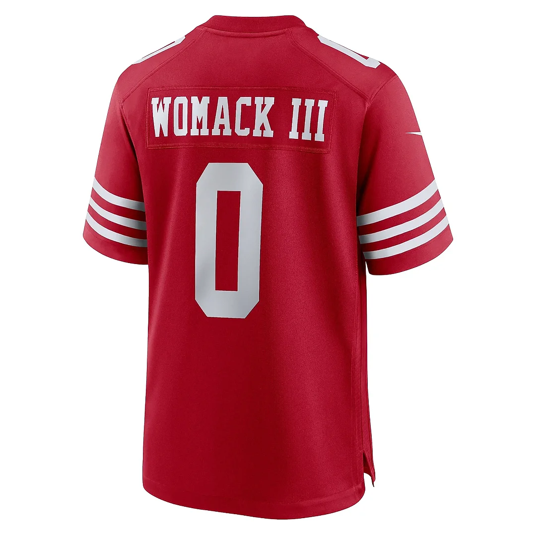 Zennovawear Men's San Francisco 49ers Samuel Womack III Scarlet Game Jersey