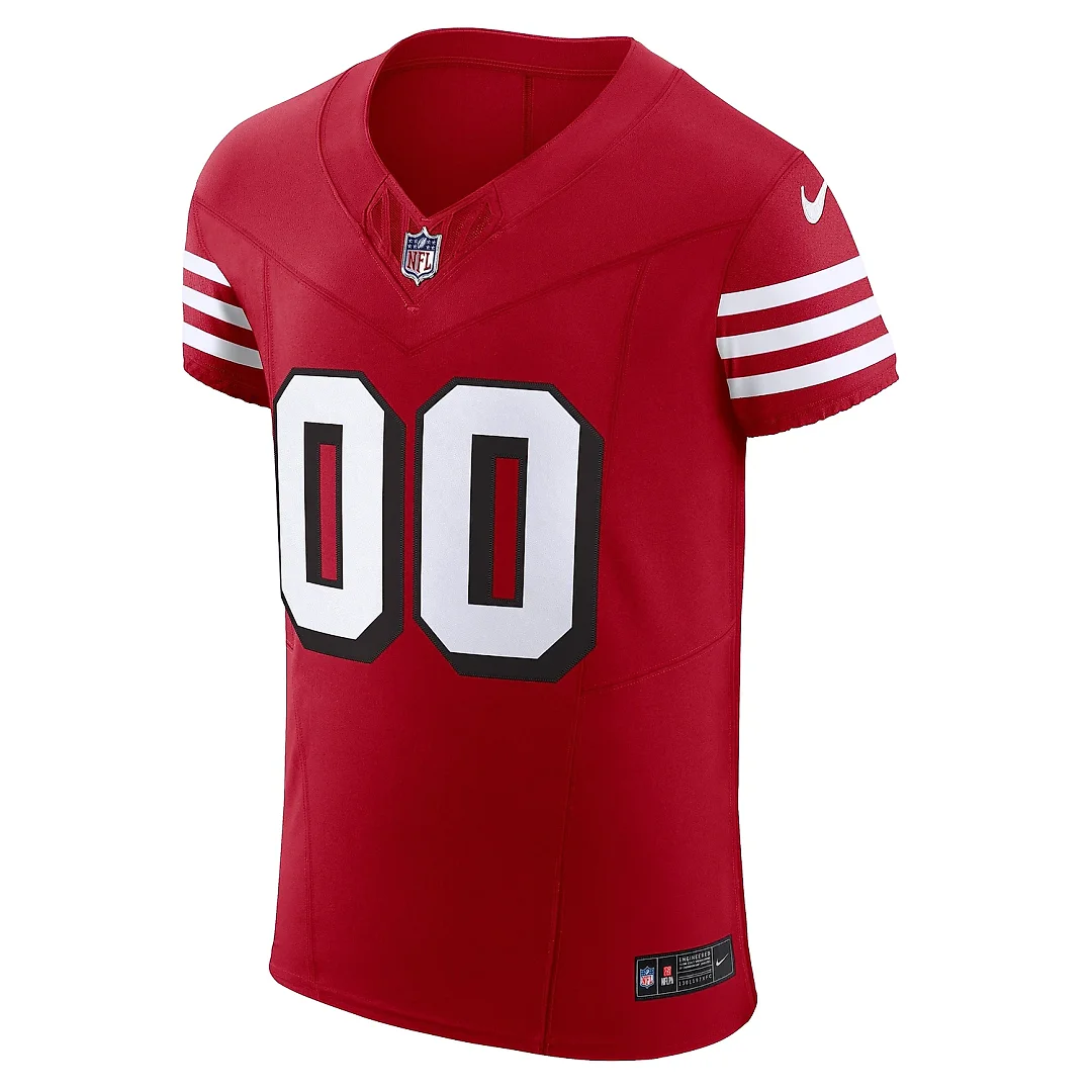 Zennovawear Men's San Francisco 49ers Scarlet Alternate Vapor F.U.S.E. Elite Custom Jersey