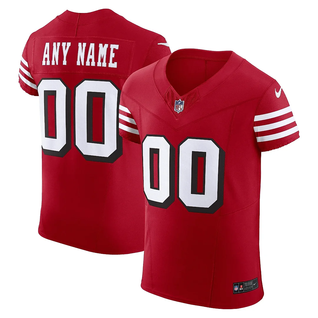 Zennovawear Men's San Francisco 49ers Scarlet Alternate Vapor F.U.S.E. Elite Custom Jersey