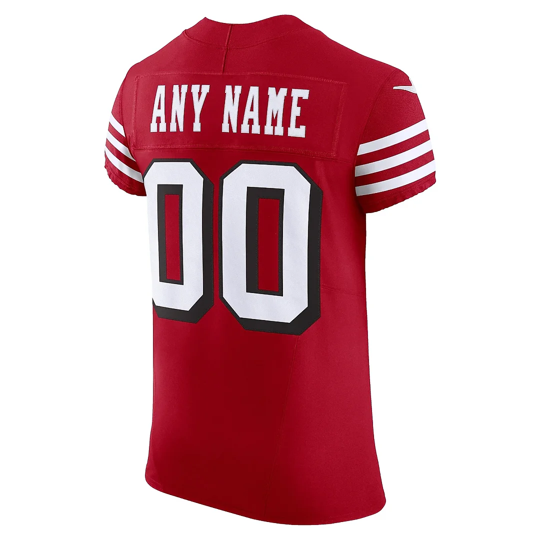 Zennovawear Men's San Francisco 49ers Scarlet Alternate Vapor F.U.S.E. Elite Custom Jersey