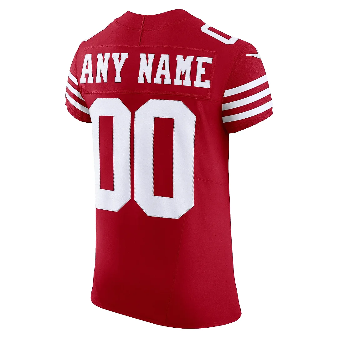 Zennovawear Men's San Francisco 49ers Scarlet Vapor F.U.S.E. Elite Custom Jersey