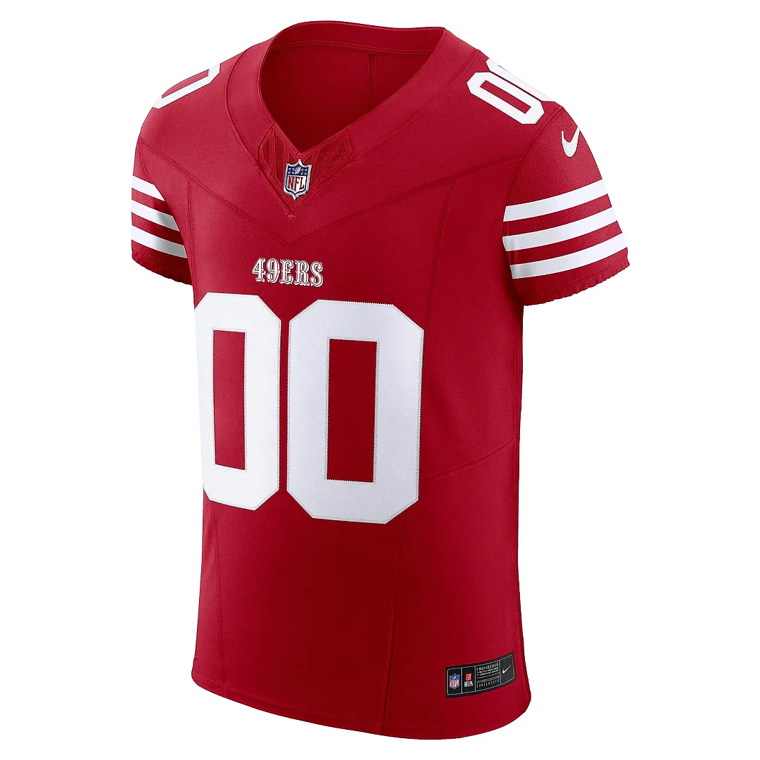 Zennovawear Men's San Francisco 49ers Scarlet Vapor F.U.S.E. Elite Custom Jersey