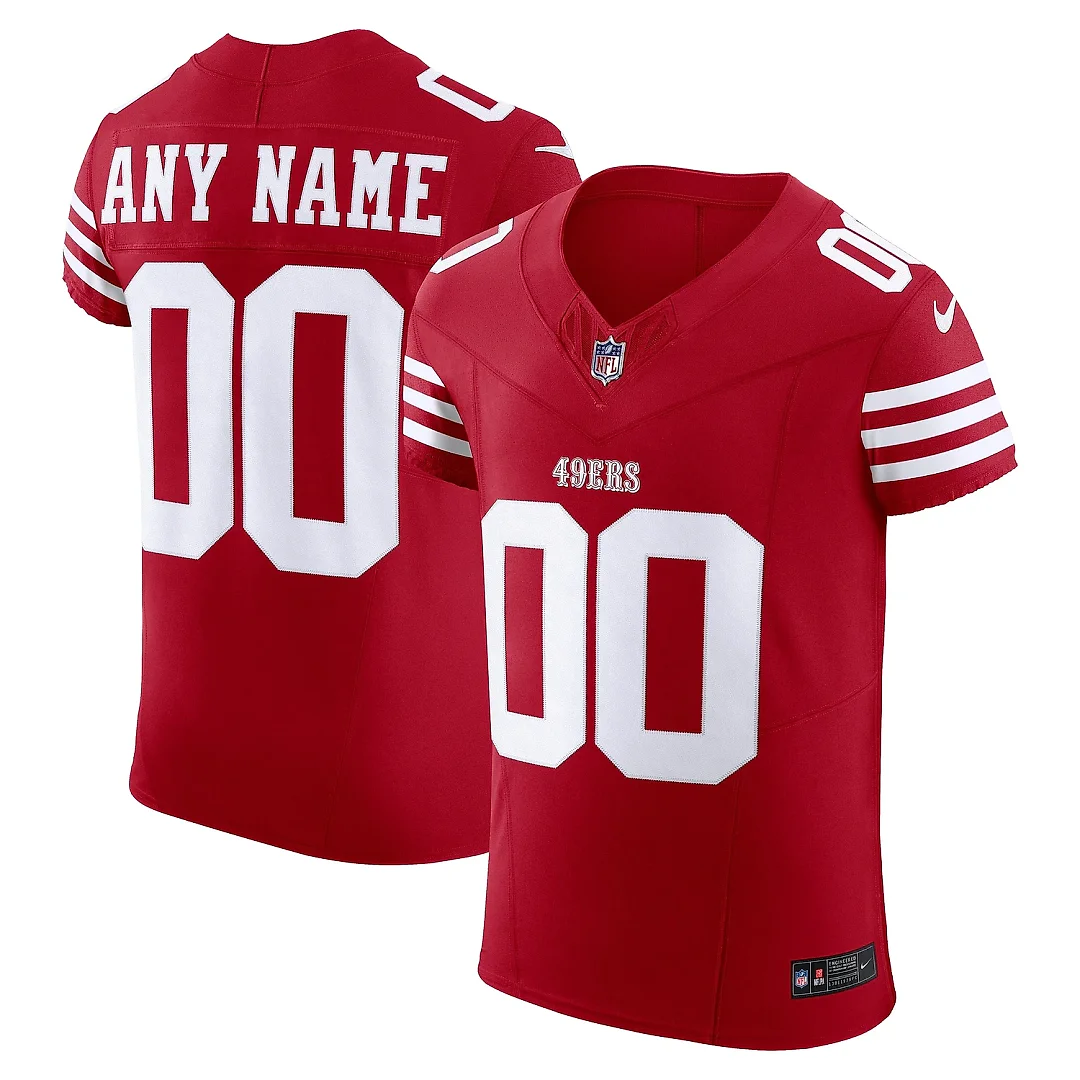 Zennovawear Men's San Francisco 49ers Scarlet Vapor F.U.S.E. Elite Custom Jersey
