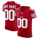 Zennovawear Men's San Francisco 49ers Scarlet Vapor F.U.S.E. Elite Custom Jersey
