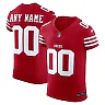 Zennovawear Men's San Francisco 49ers Scarlet Vapor F.U.S.E. Elite Custom Jersey