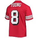 Zennovawear Men's San Francisco 49ers Steve Young Mitchell & Ness Scarlet Legacy Jersey