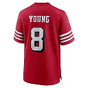 Zennovawear Men's San Francisco 49ers Steve Young Scarlet Retired Alternate Game Jersey